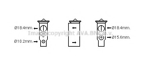 PRASCO MZ1265 Expansion Valve, air conditioning